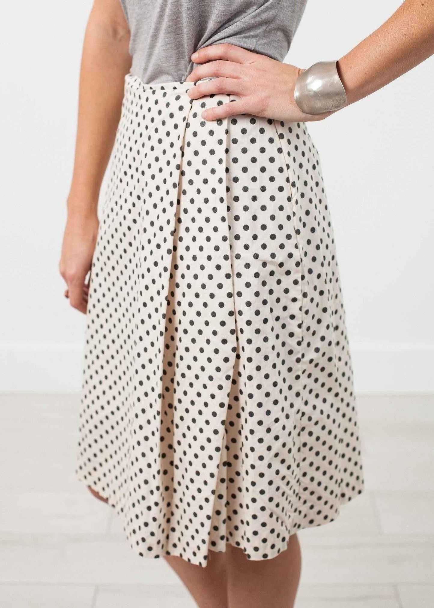 Pleated Skirt in Glitter Dots.