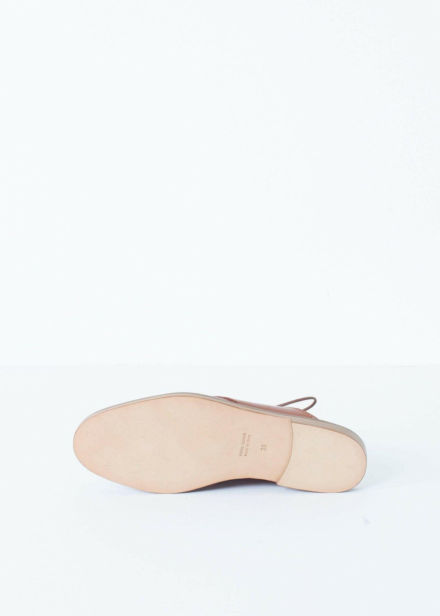 Backless Oxford in Brown.