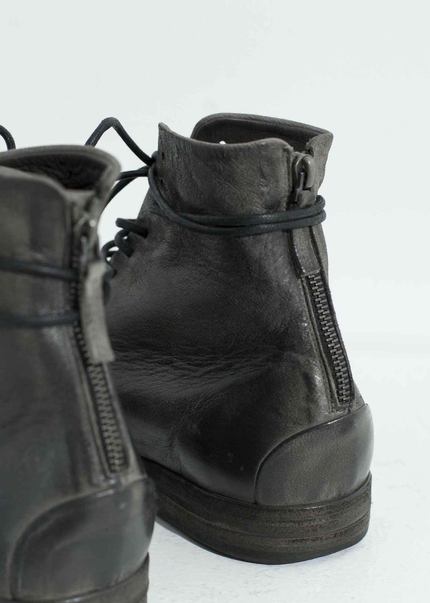Listello Lace-Up Boot in Slate Grey.