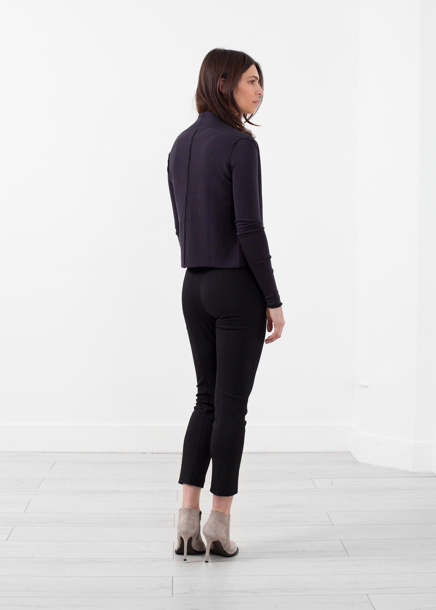 Cropped Shawl Cardigan.