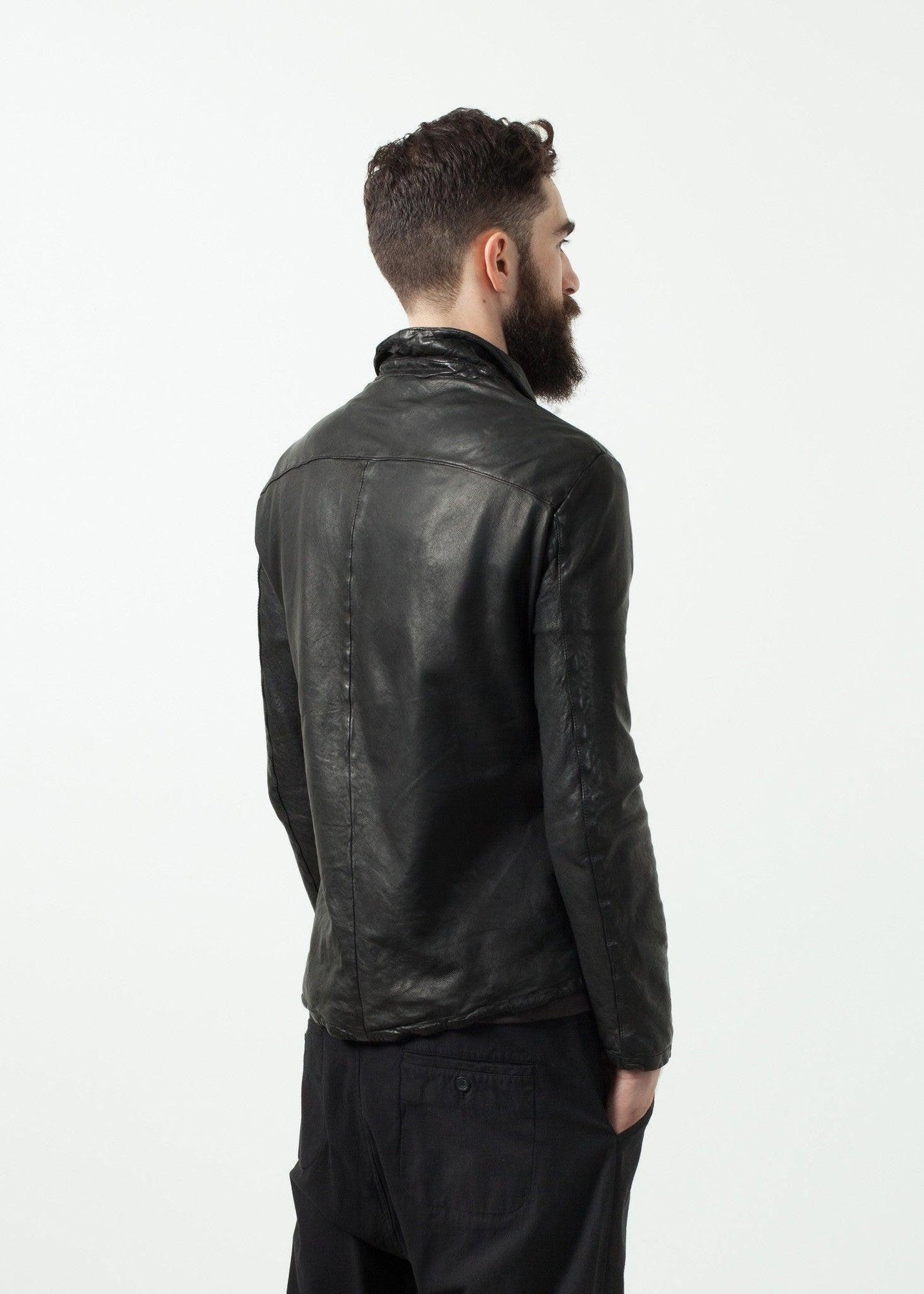 Distressed Motorcycle Jacket.