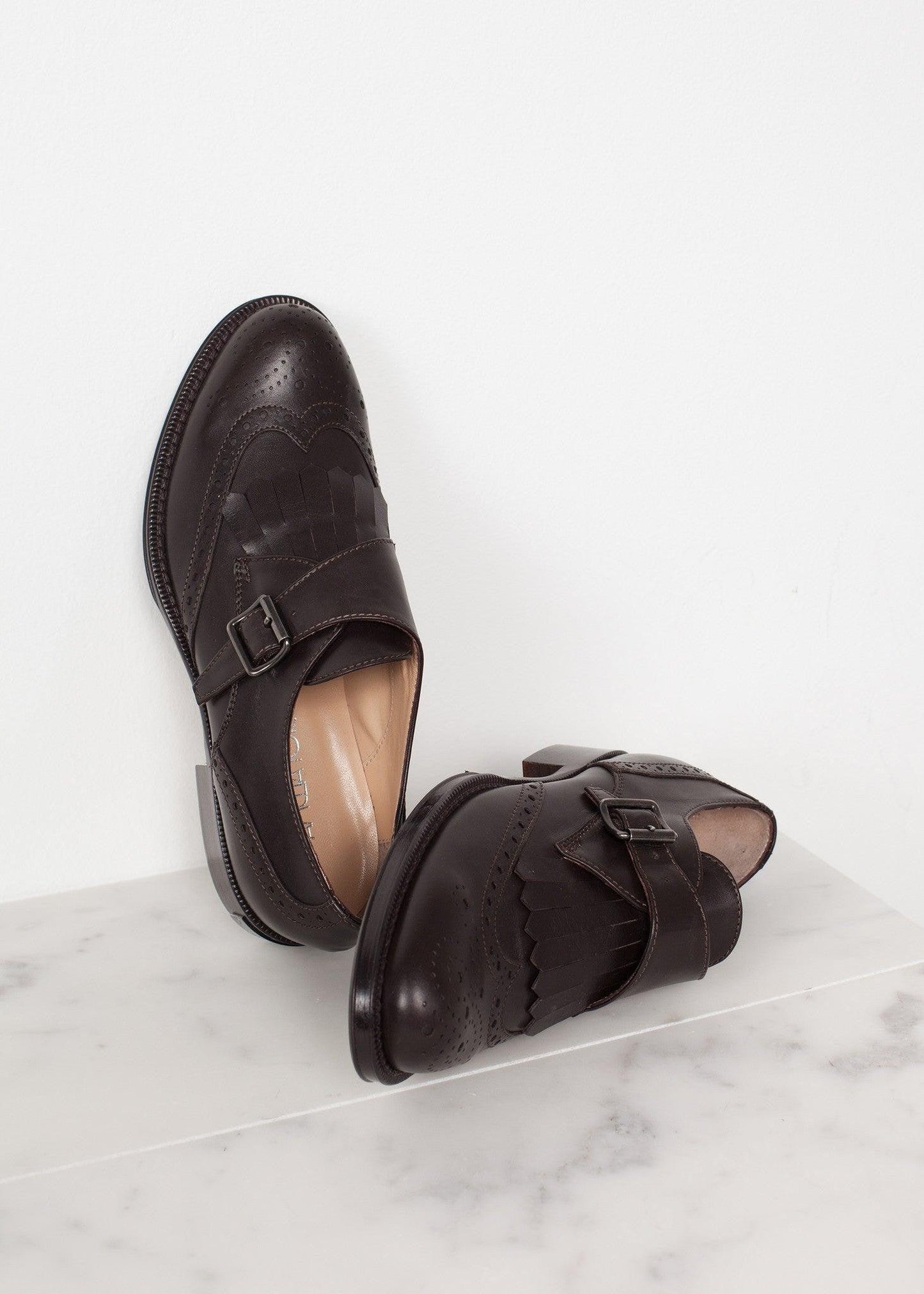 Golf Shoes in Brown.