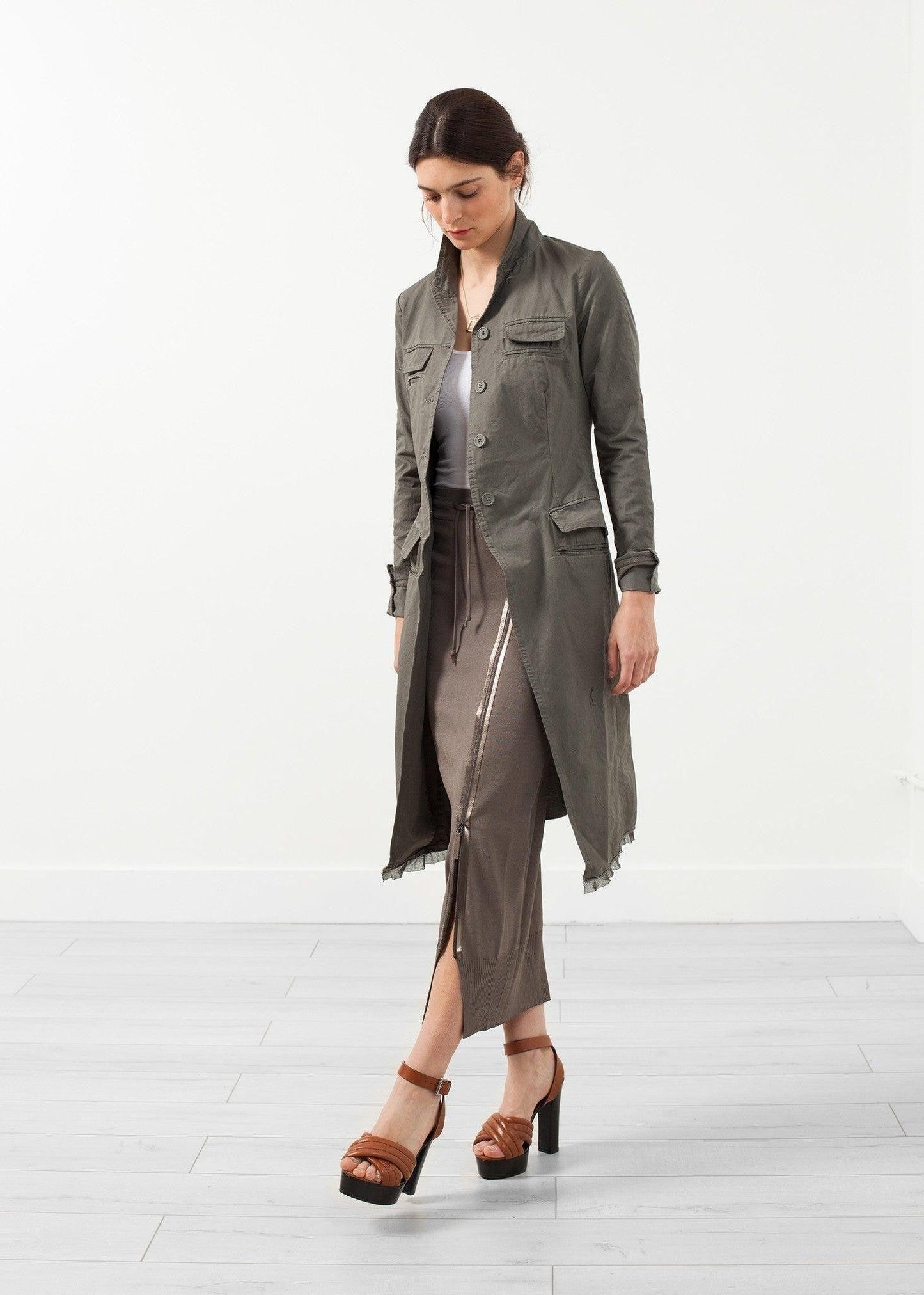 Long Military Jacket.