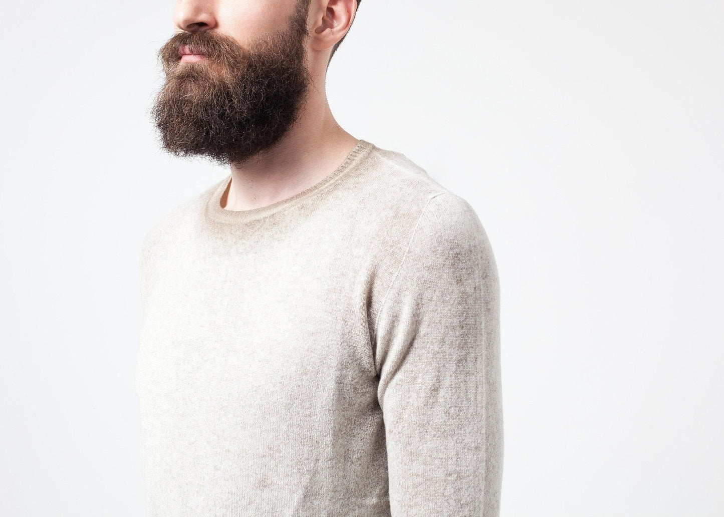 Mottled Cashmere Crewneck.