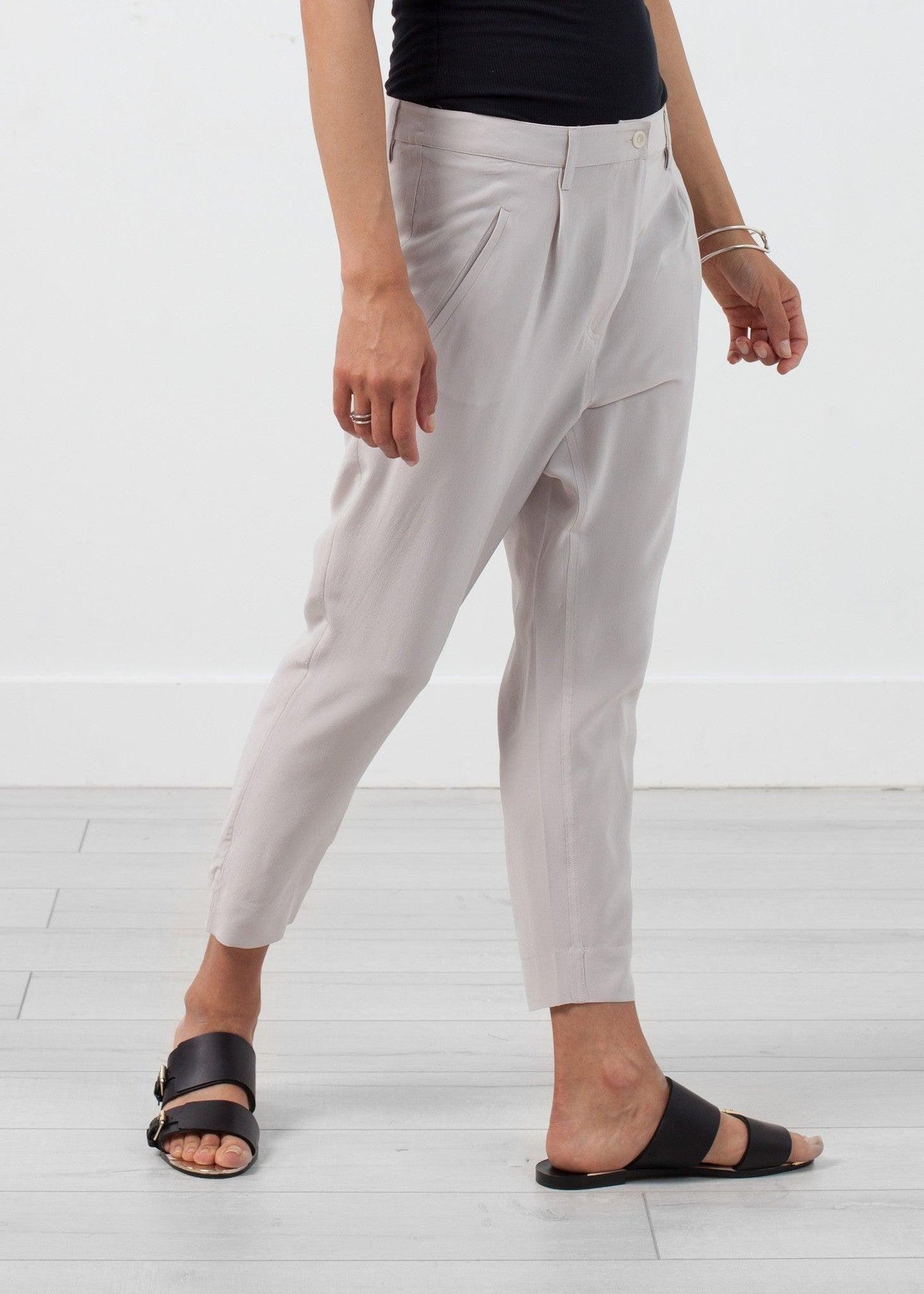Silk Drop Crotch Pant.