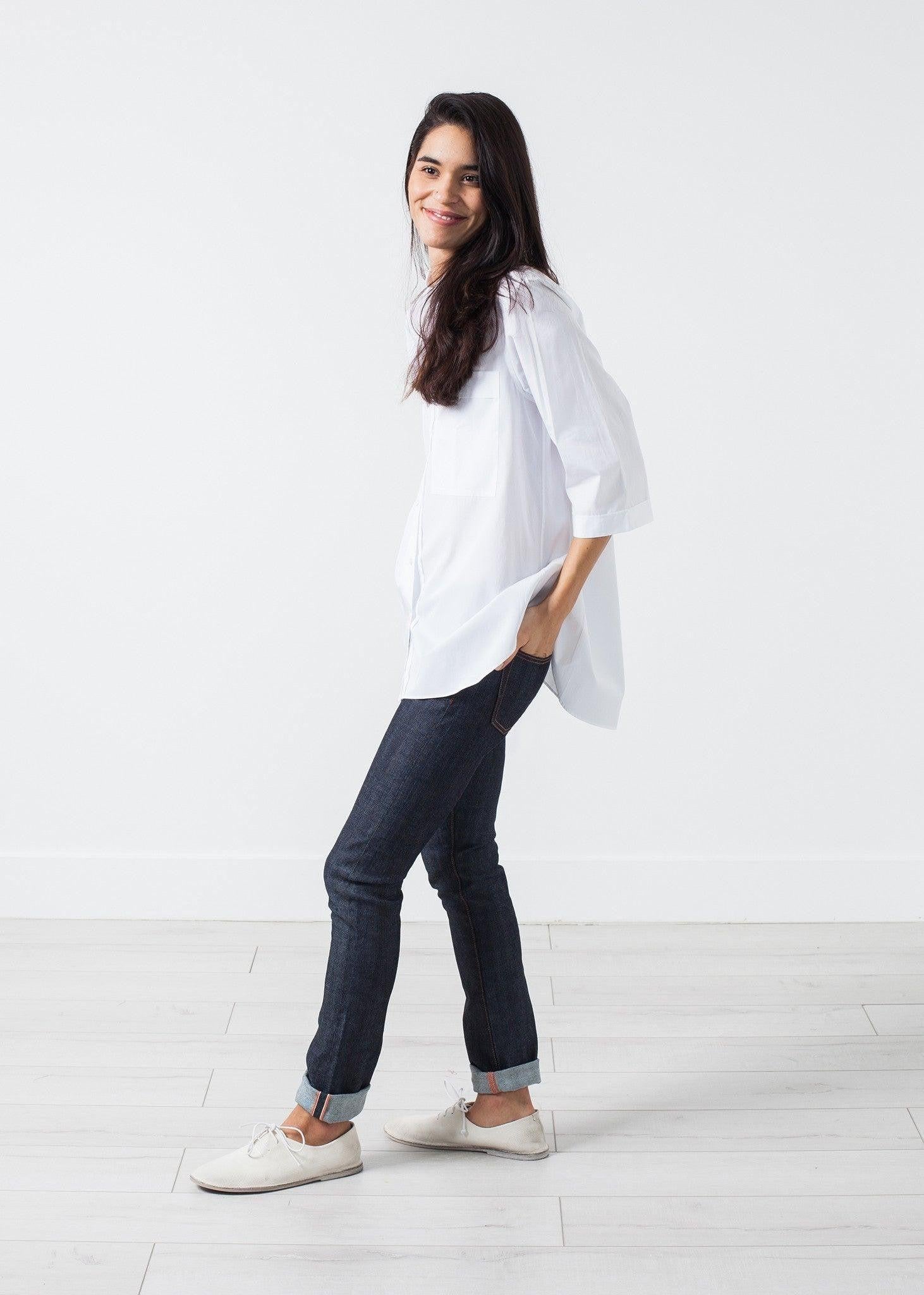 Skinny Stretch Jean in Indigo.