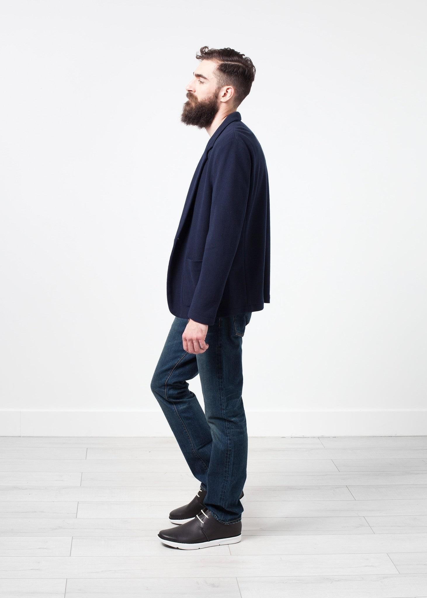 Cotton Jacket in Navy.