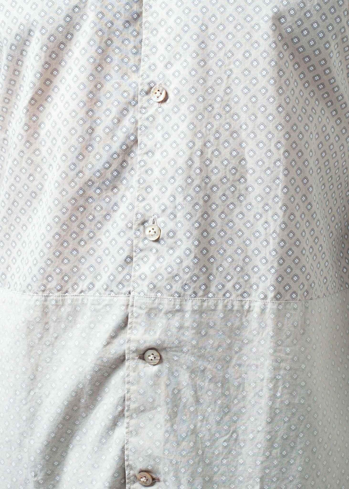 Patterned Button Up in Beige.