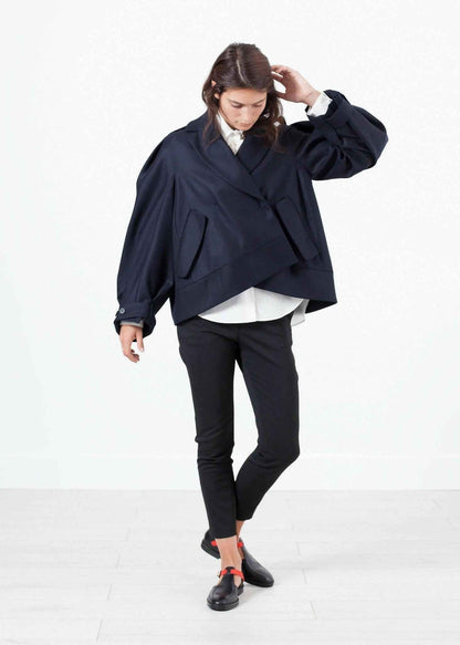 Wool Cocoon Jacket.