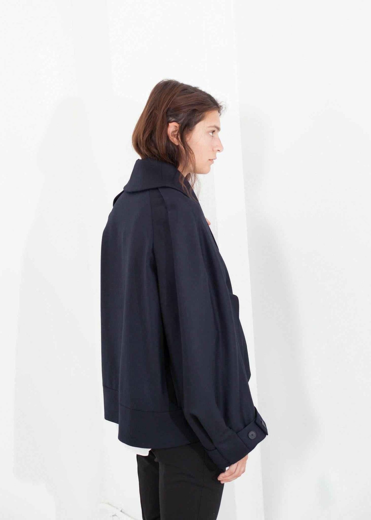 Wool Cocoon Jacket.