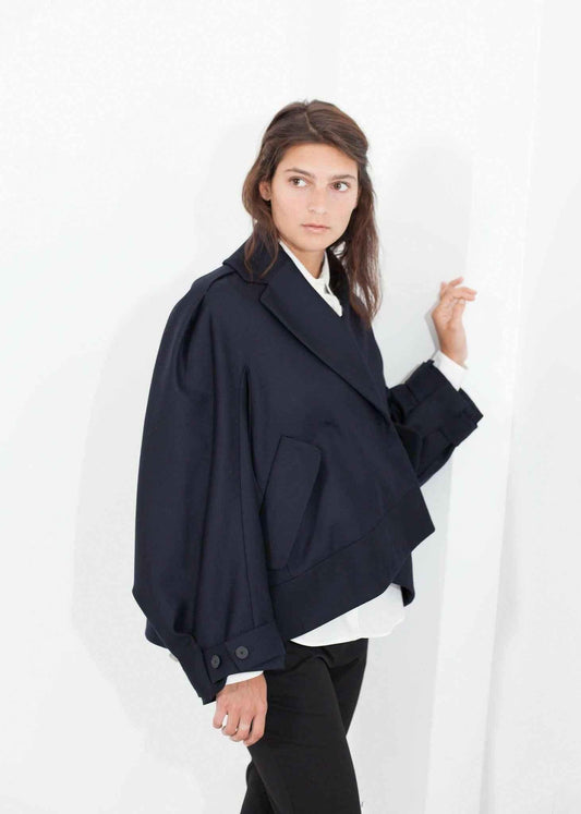 Wool Cocoon Jacket.