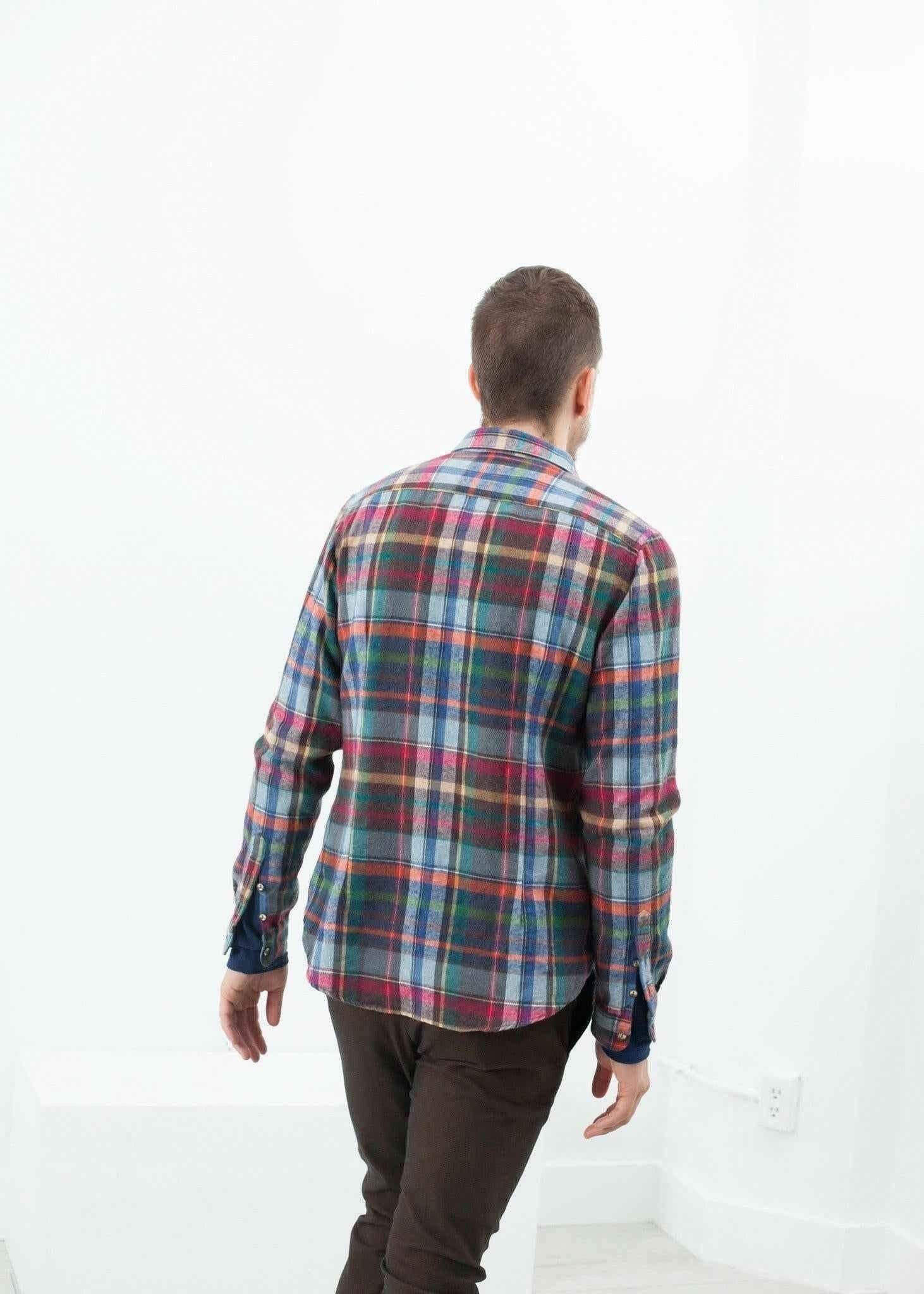 Riccardo Button-Up in Plaid Multi.