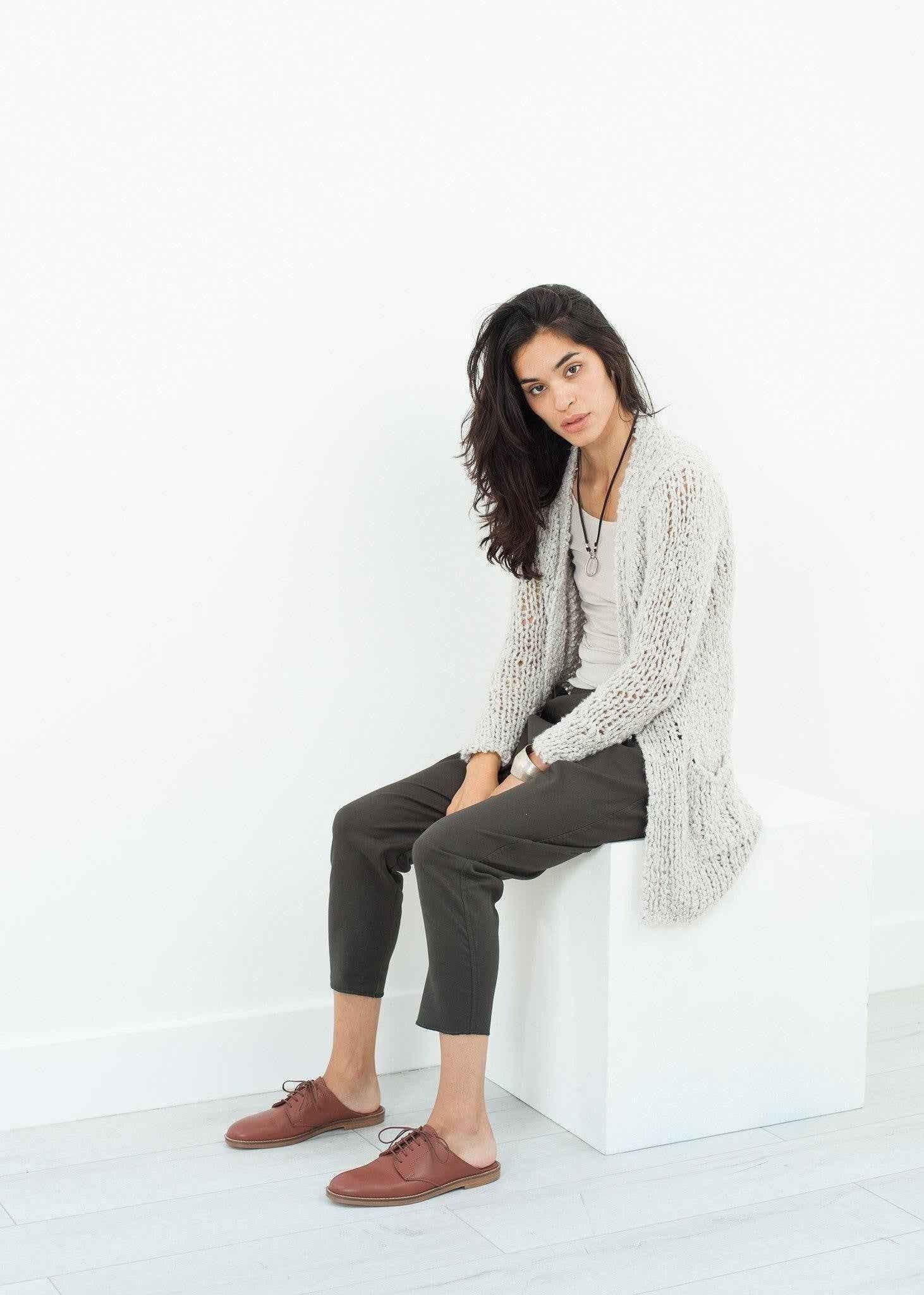 Bulk Stitch Cardigan in Cloud.