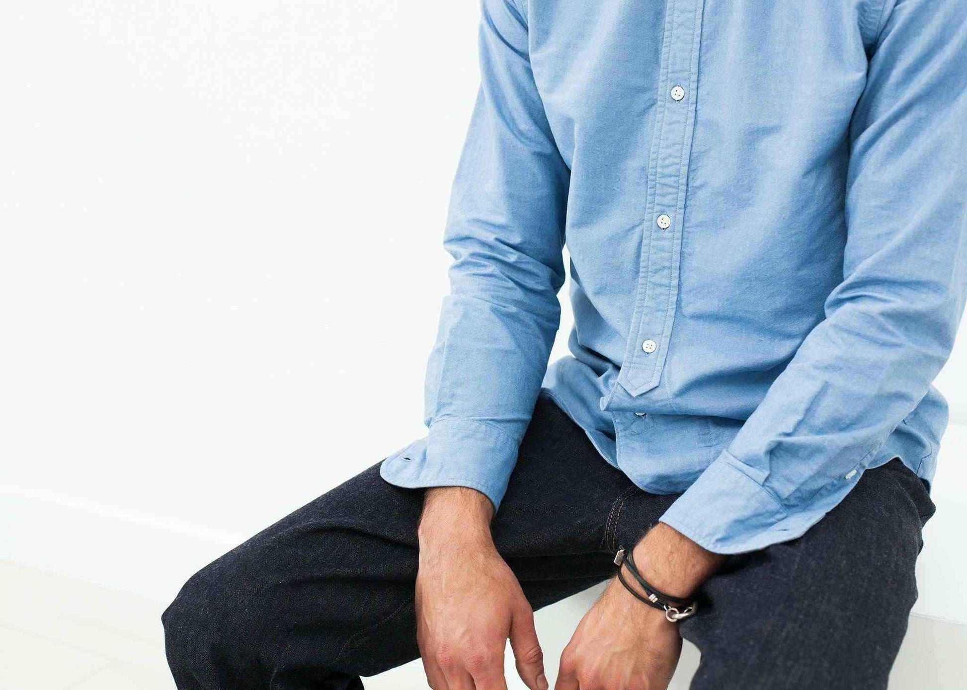 British Officer's Shirt in Sky Blue.