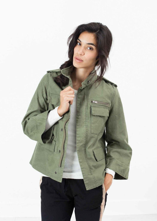 Big Army Jacket in Olive.