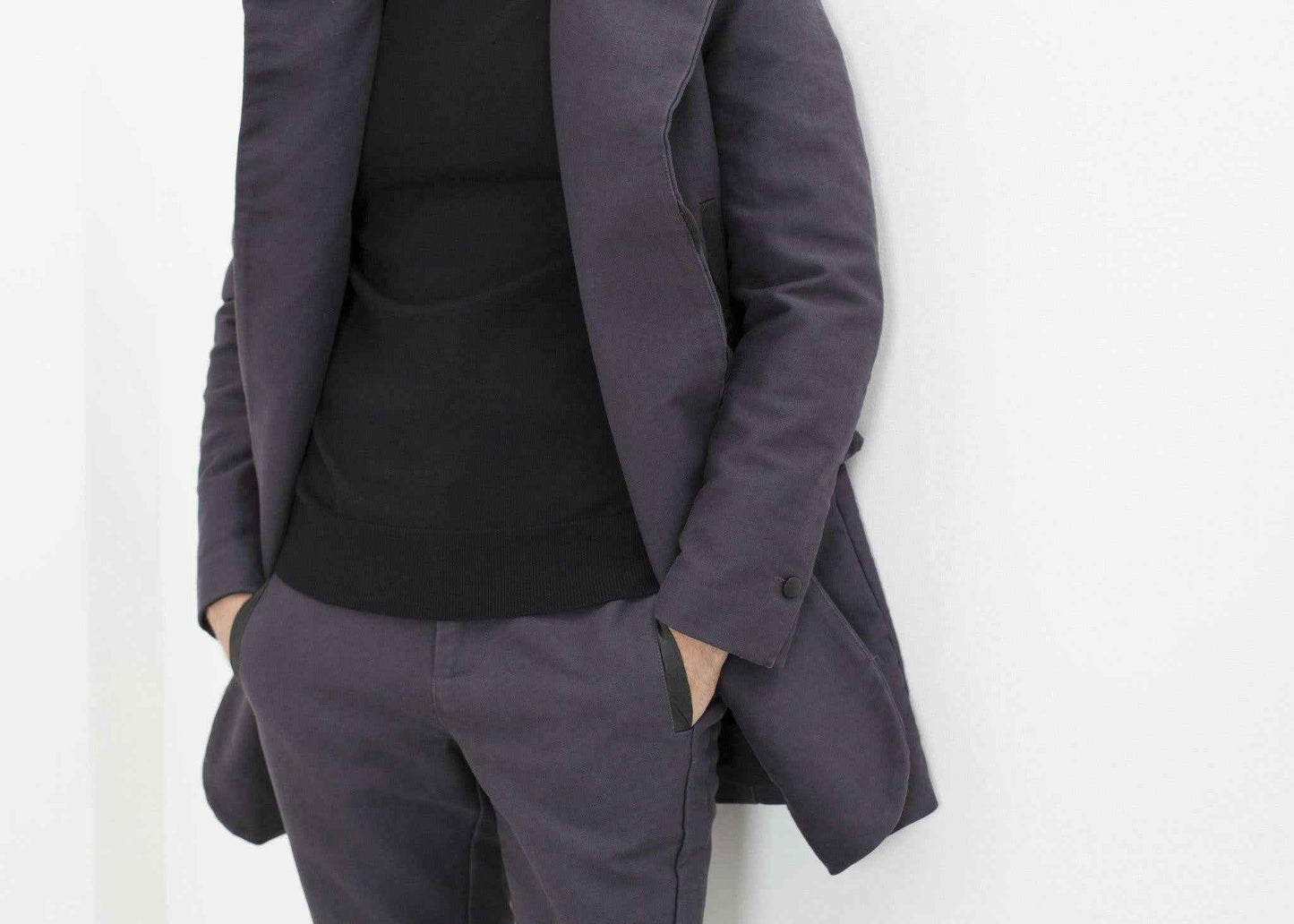 Taban Coat in Phantom.