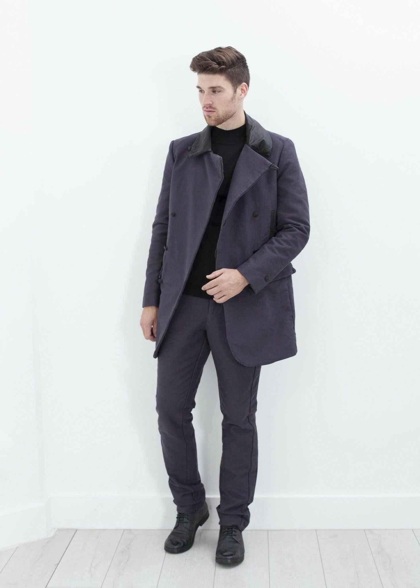 Taban Coat in Phantom.