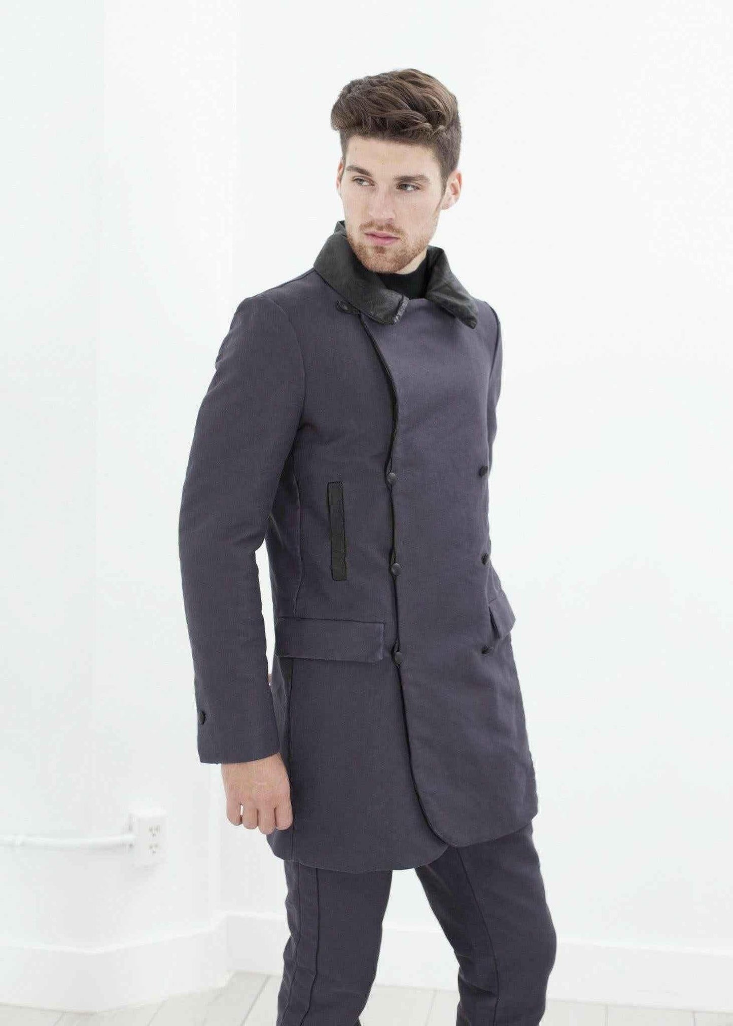 Taban Coat in Phantom.