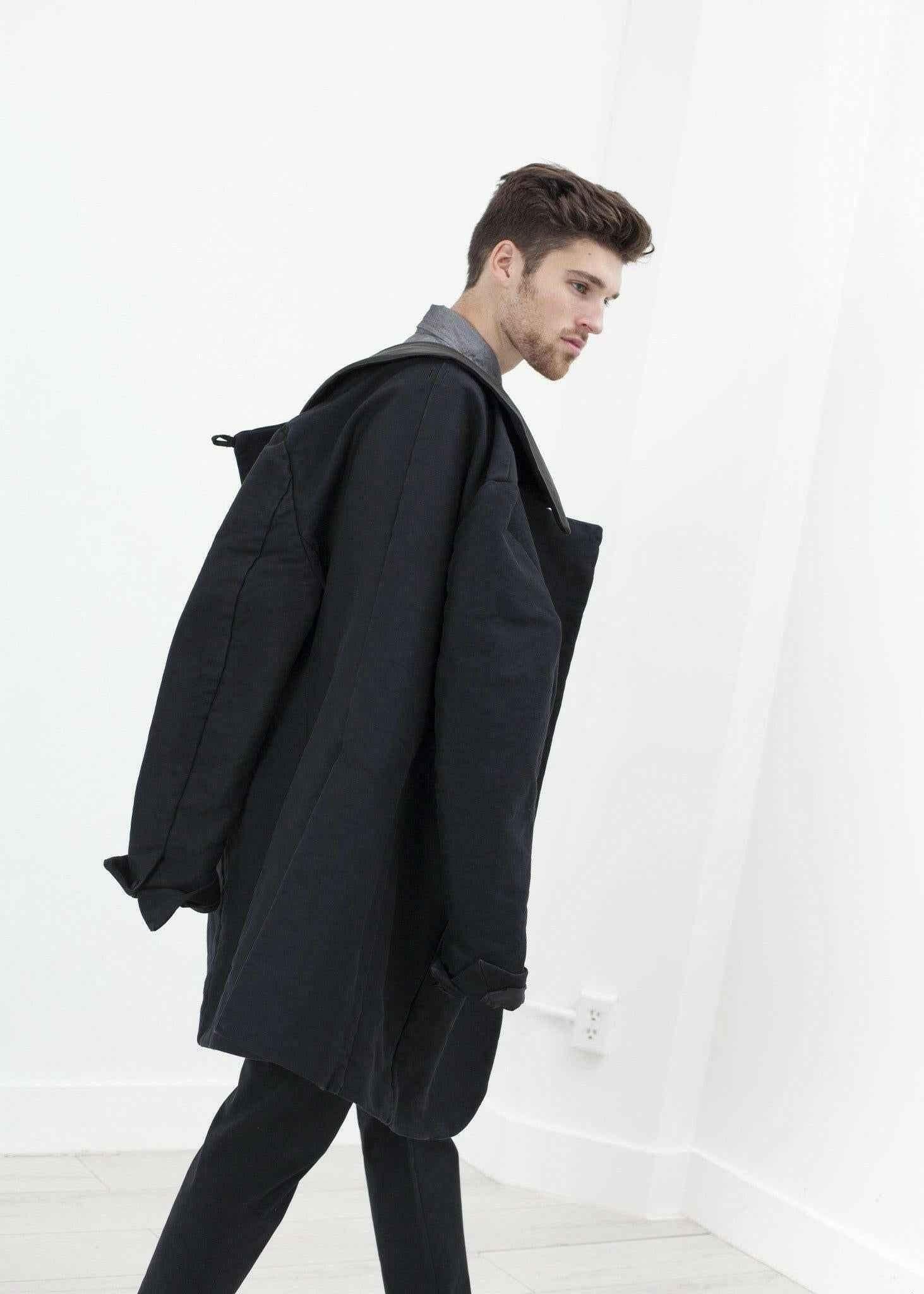 Taban Coat in Black.