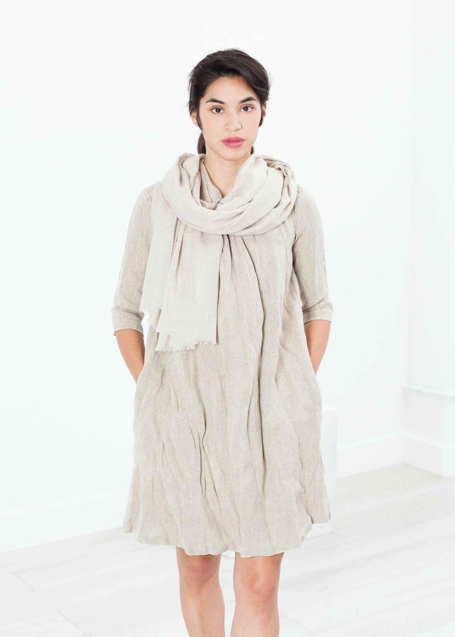 Hemp Dress in Natural.