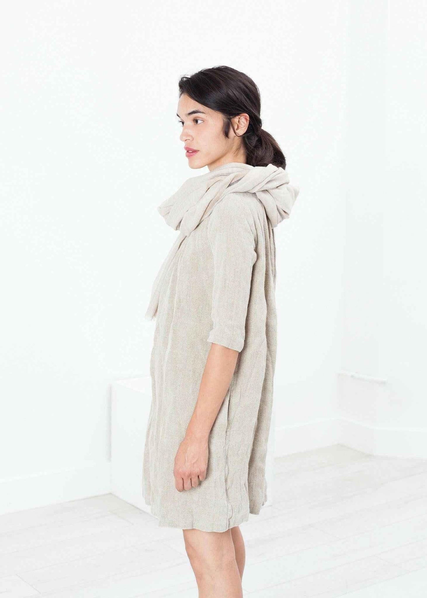 Hemp Dress in Natural.