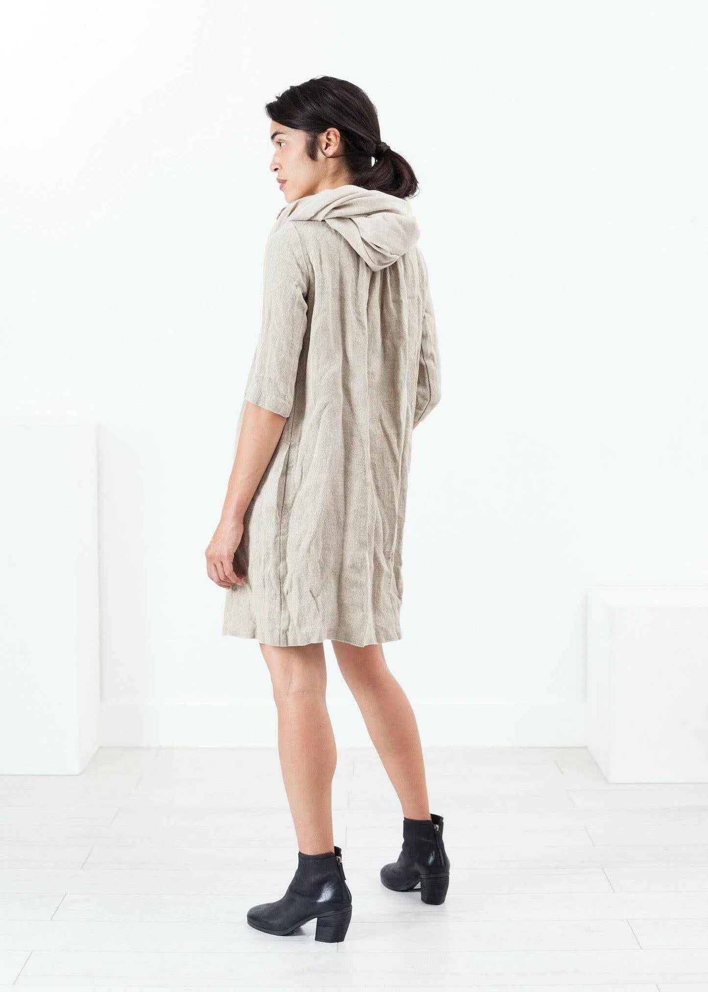 Hemp Dress in Natural.