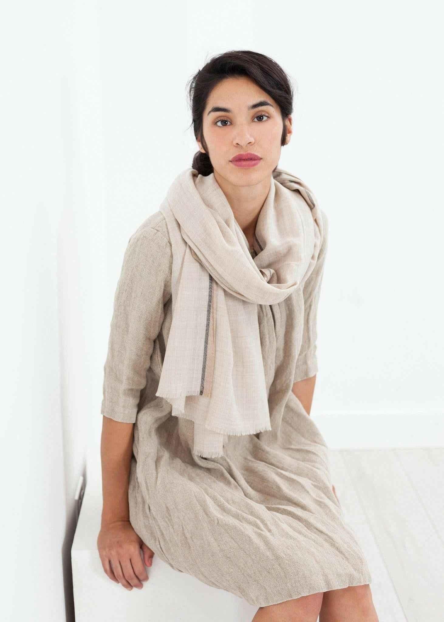Hemp Dress in Natural.