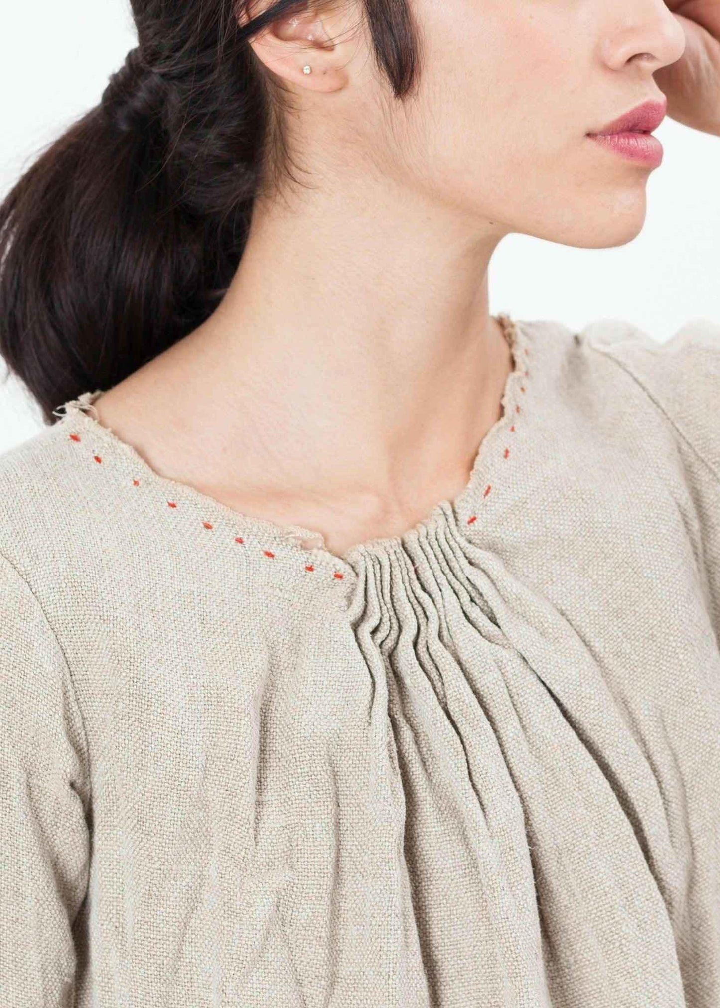 Hemp Dress in Natural.