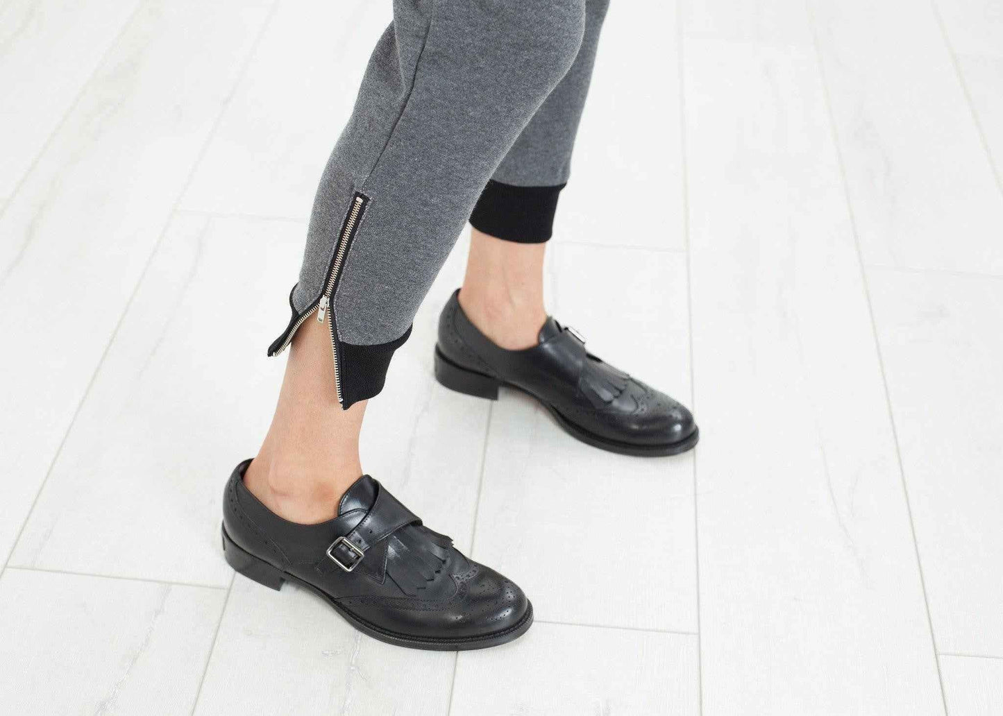 Loopwheeler Star Pant in Grey.