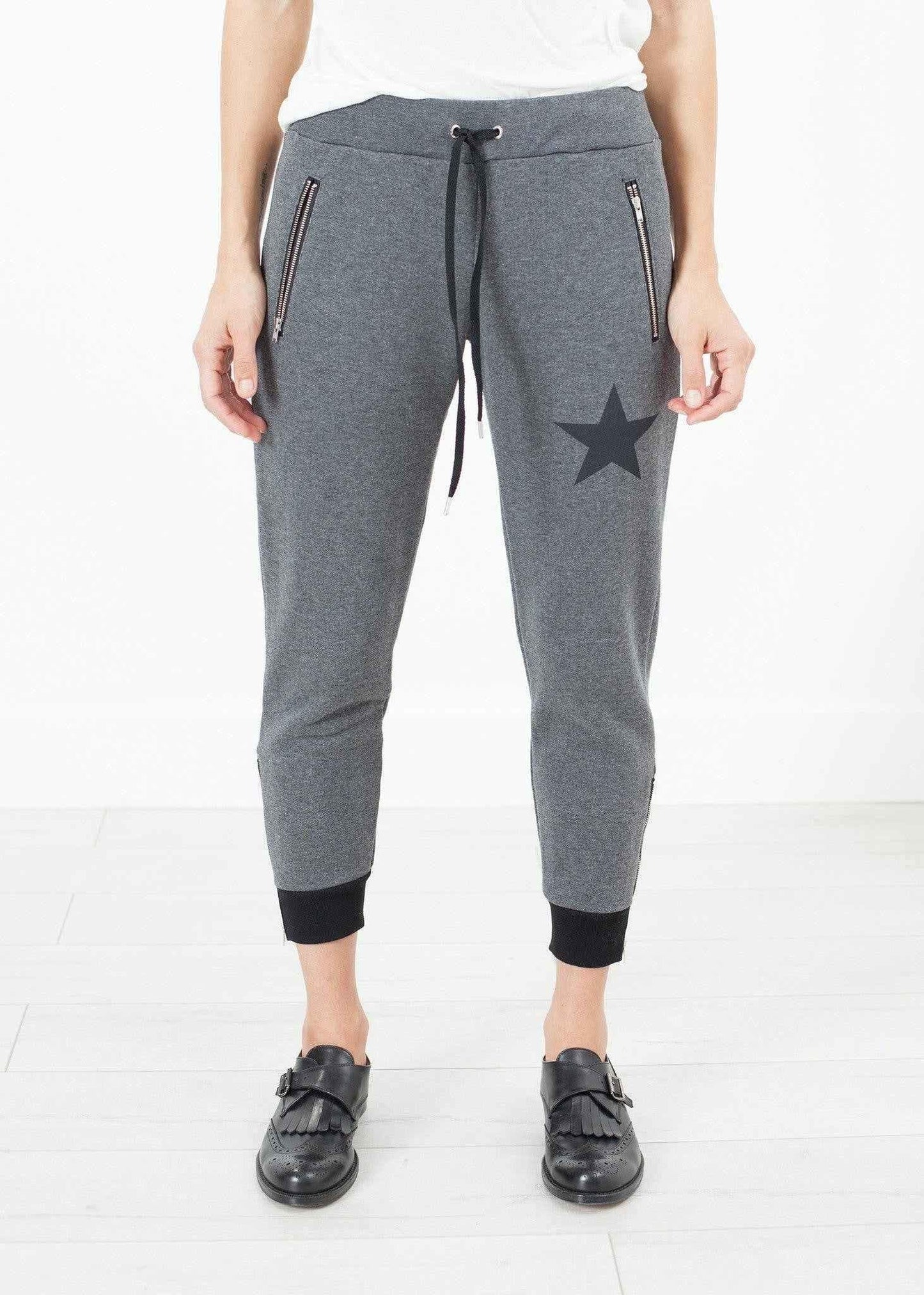 Loopwheeler Star Pant in Grey.