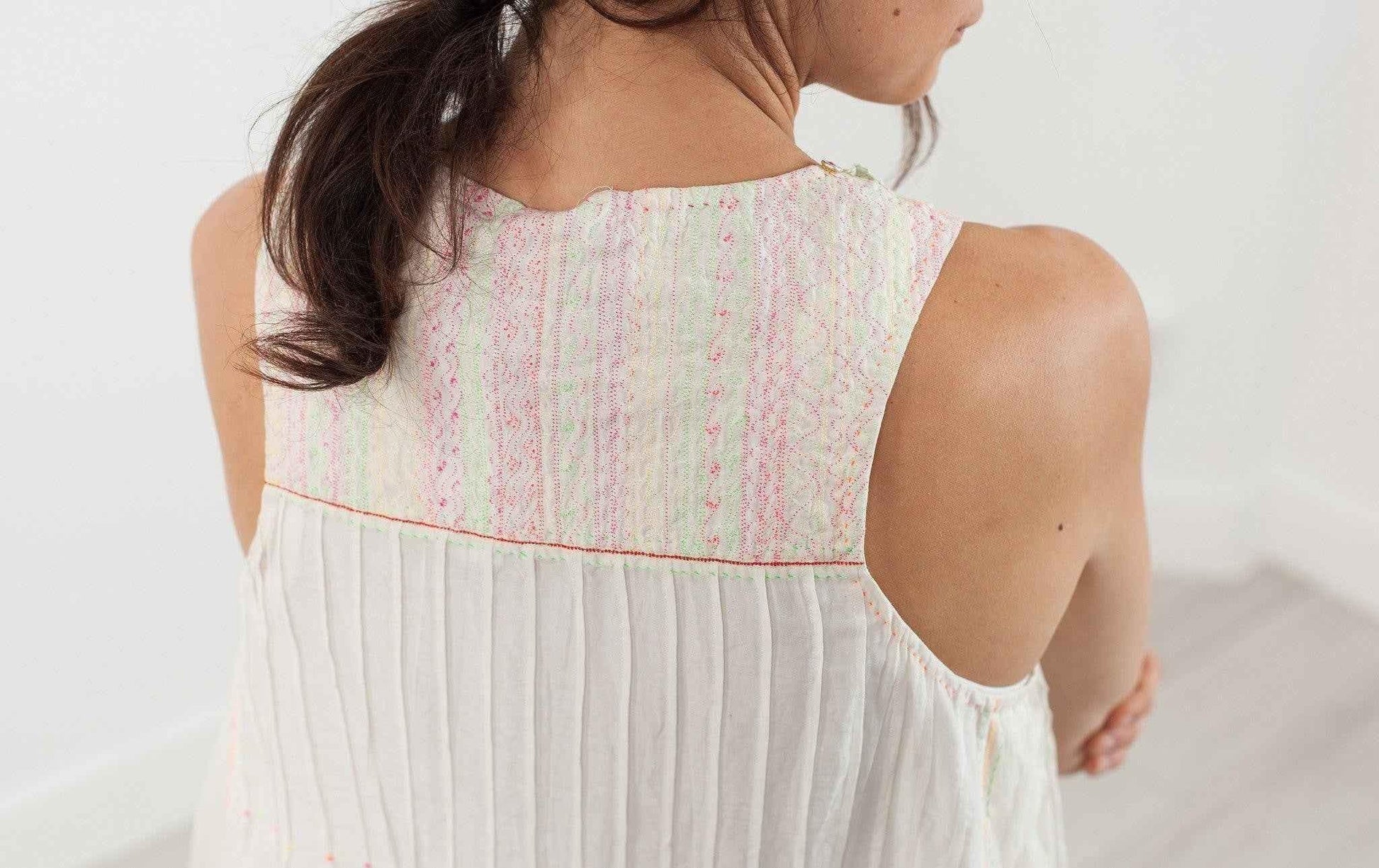 Babydoll Tank in White.