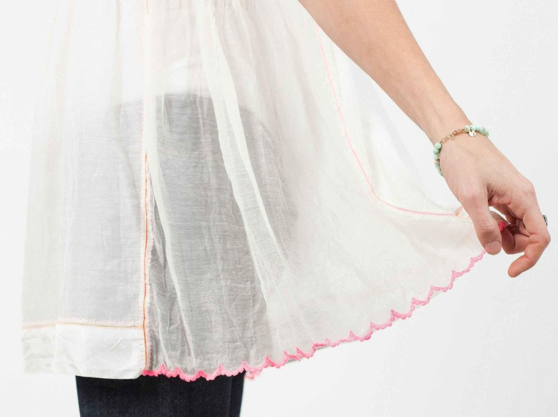 Babydoll Tank in White.