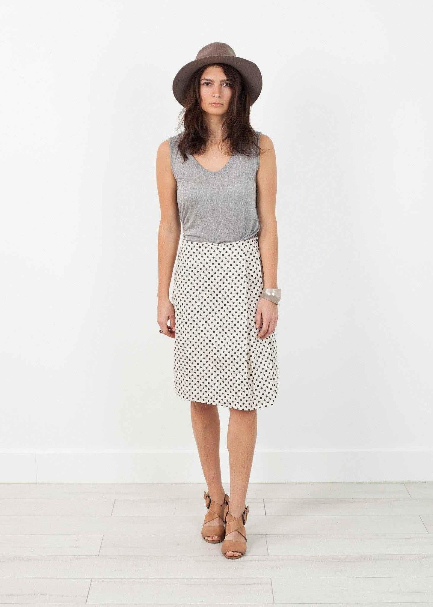 Pleated Skirt in Glitter Dots.