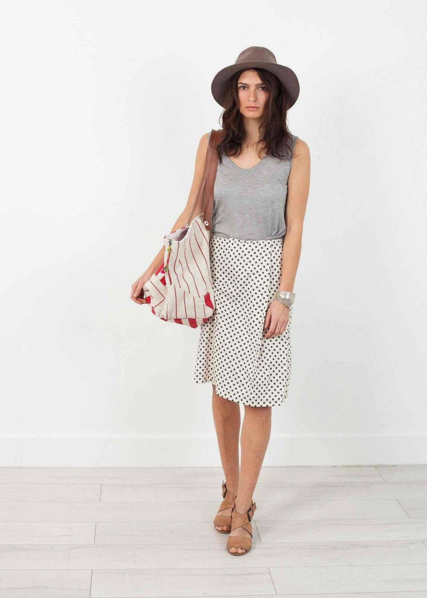 Pleated Skirt in Glitter Dots.