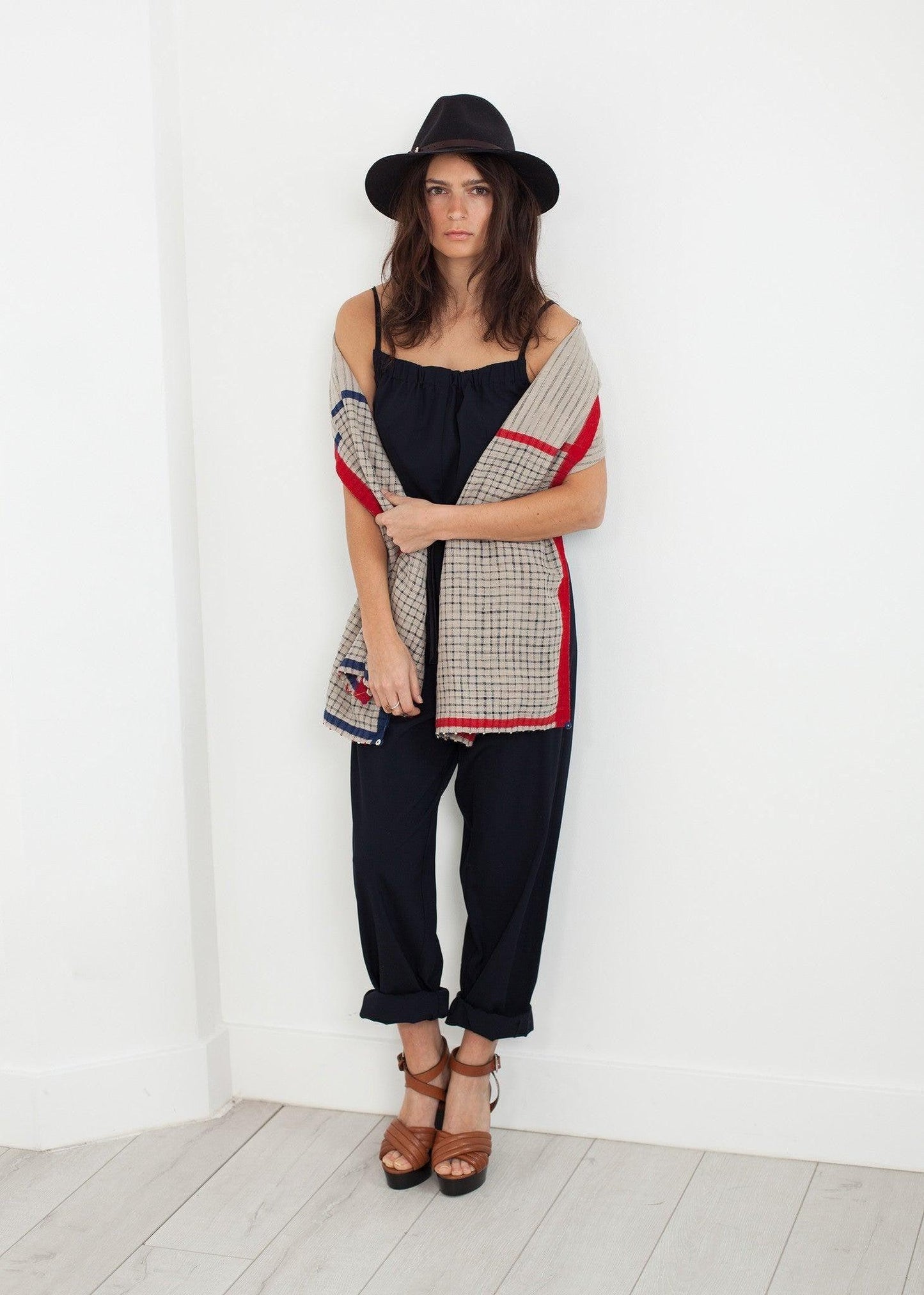 Sleeveless Jumpsuit in Navy.
