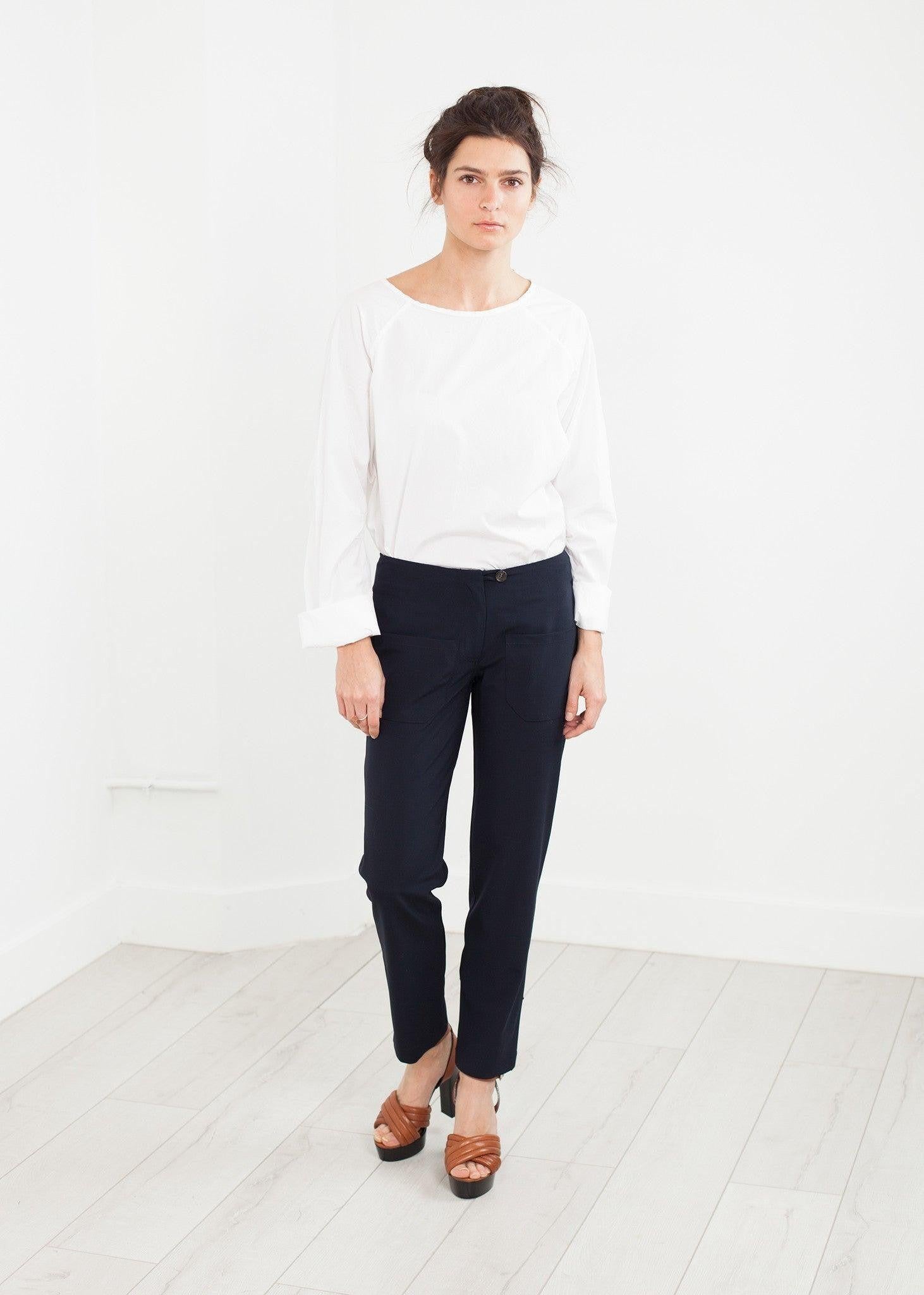 Patch Pocket Pant in Navy.