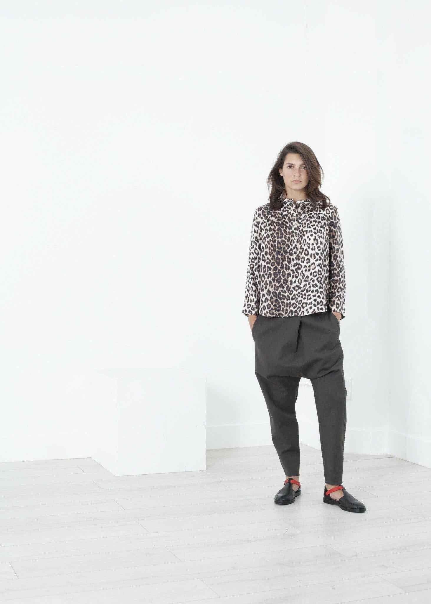 Madame L Blouse in Leopard.