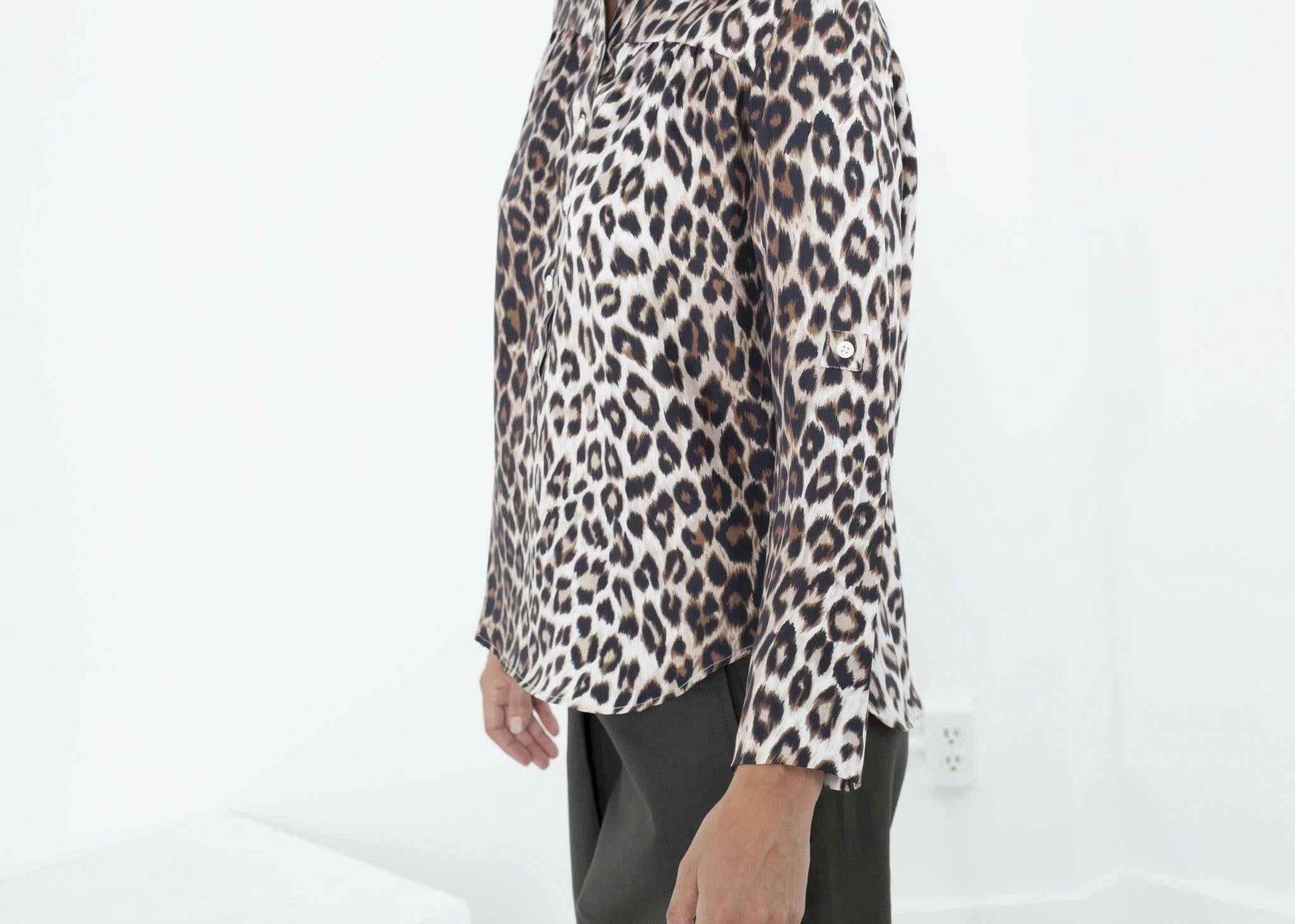 Madame L Blouse in Leopard.