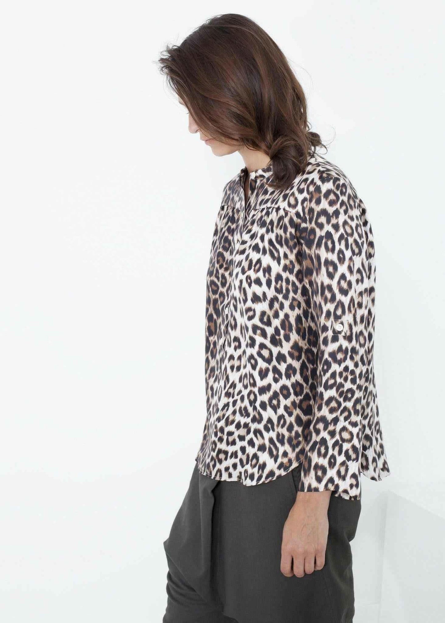 Madame L Blouse in Leopard.