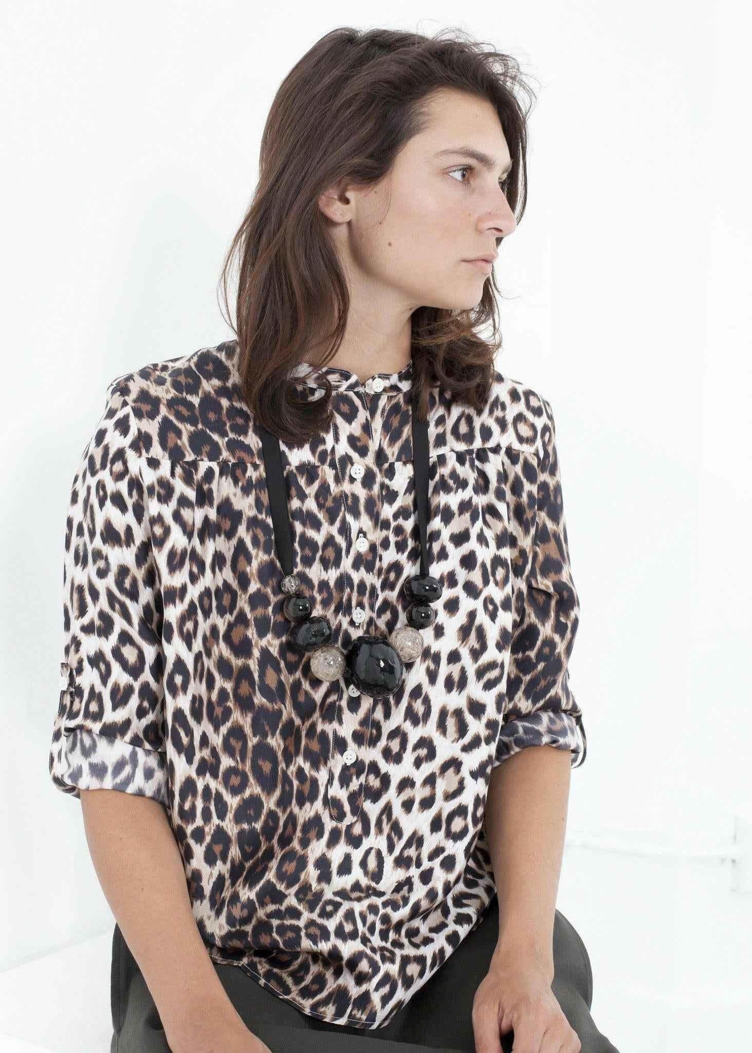 Madame L Blouse in Leopard.