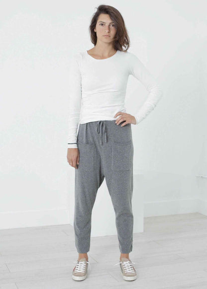 Stretch Tee in Milk.