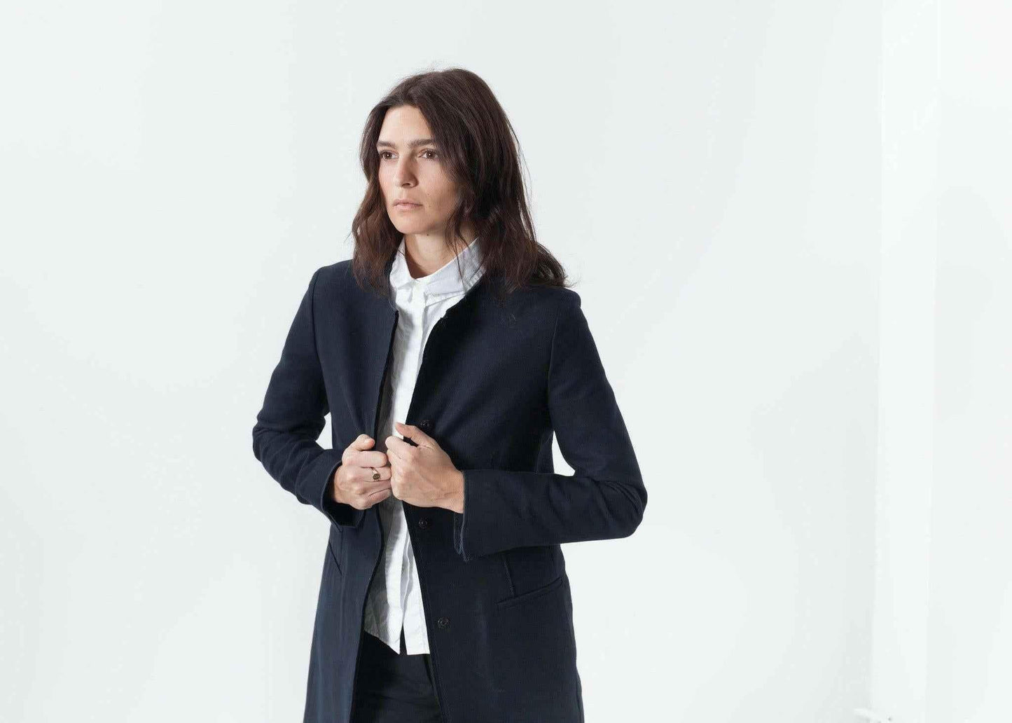 Tessuto Jacket in Navy.