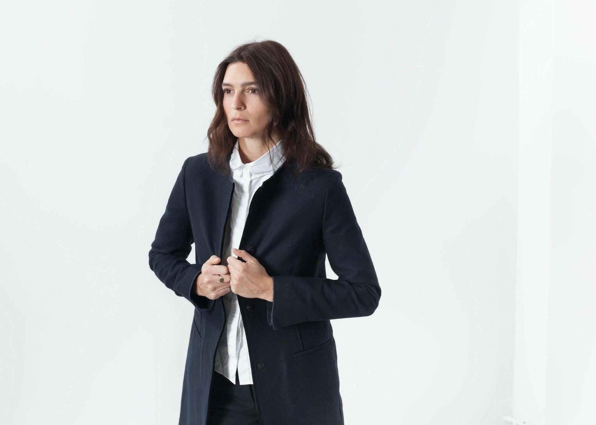 Tessuto Jacket in Navy.