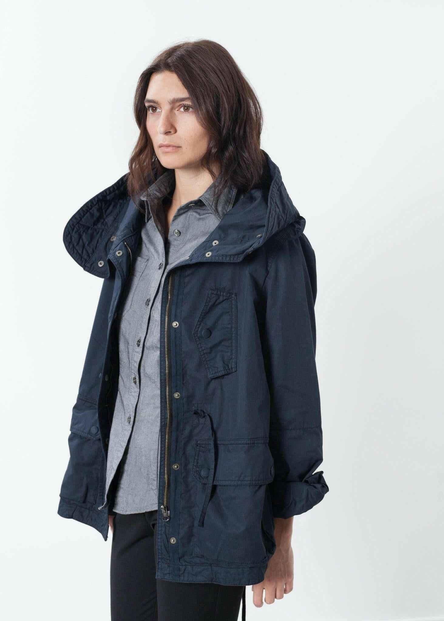 Marquee Coat in Steel.