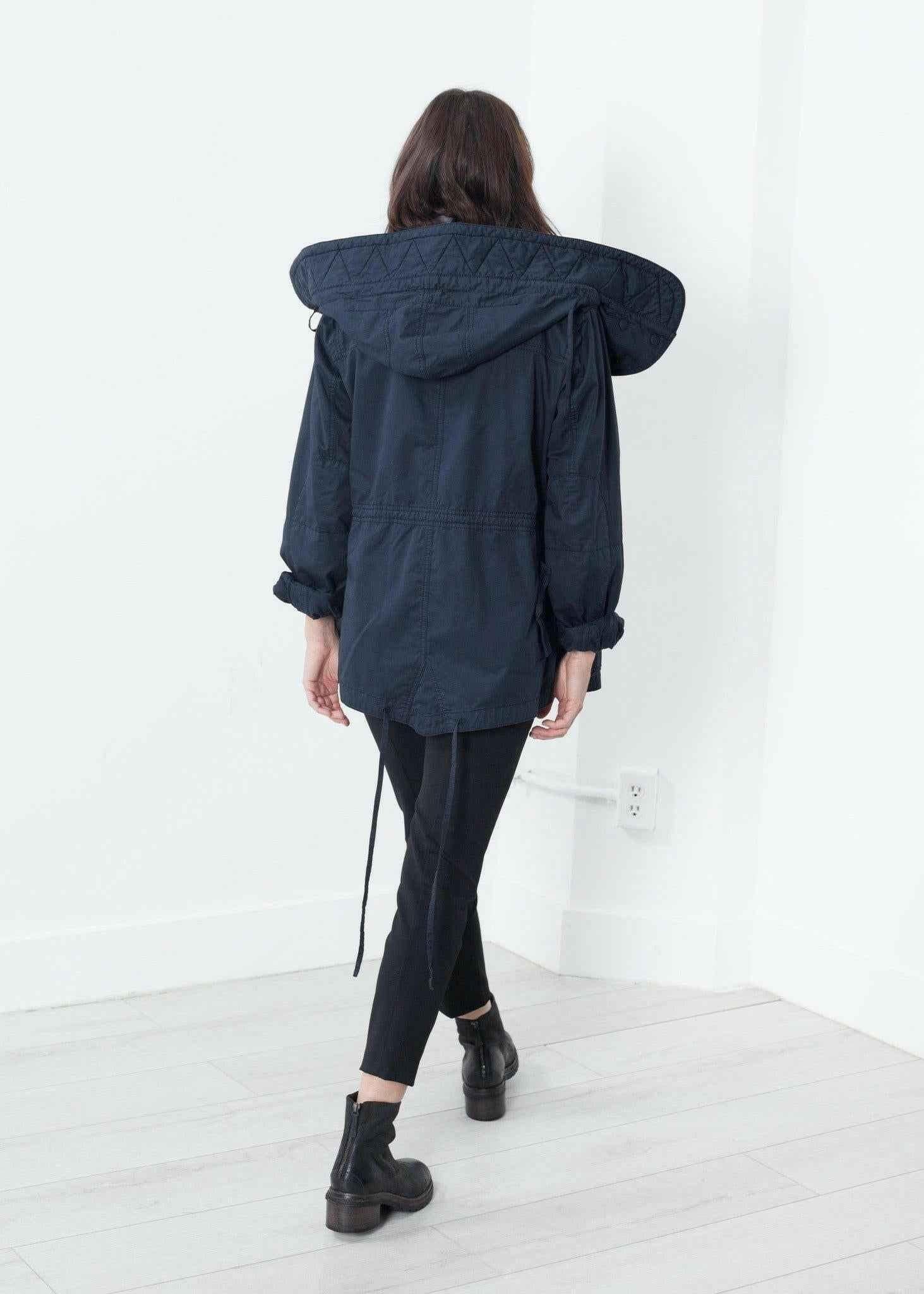 Marquee Coat in Steel.