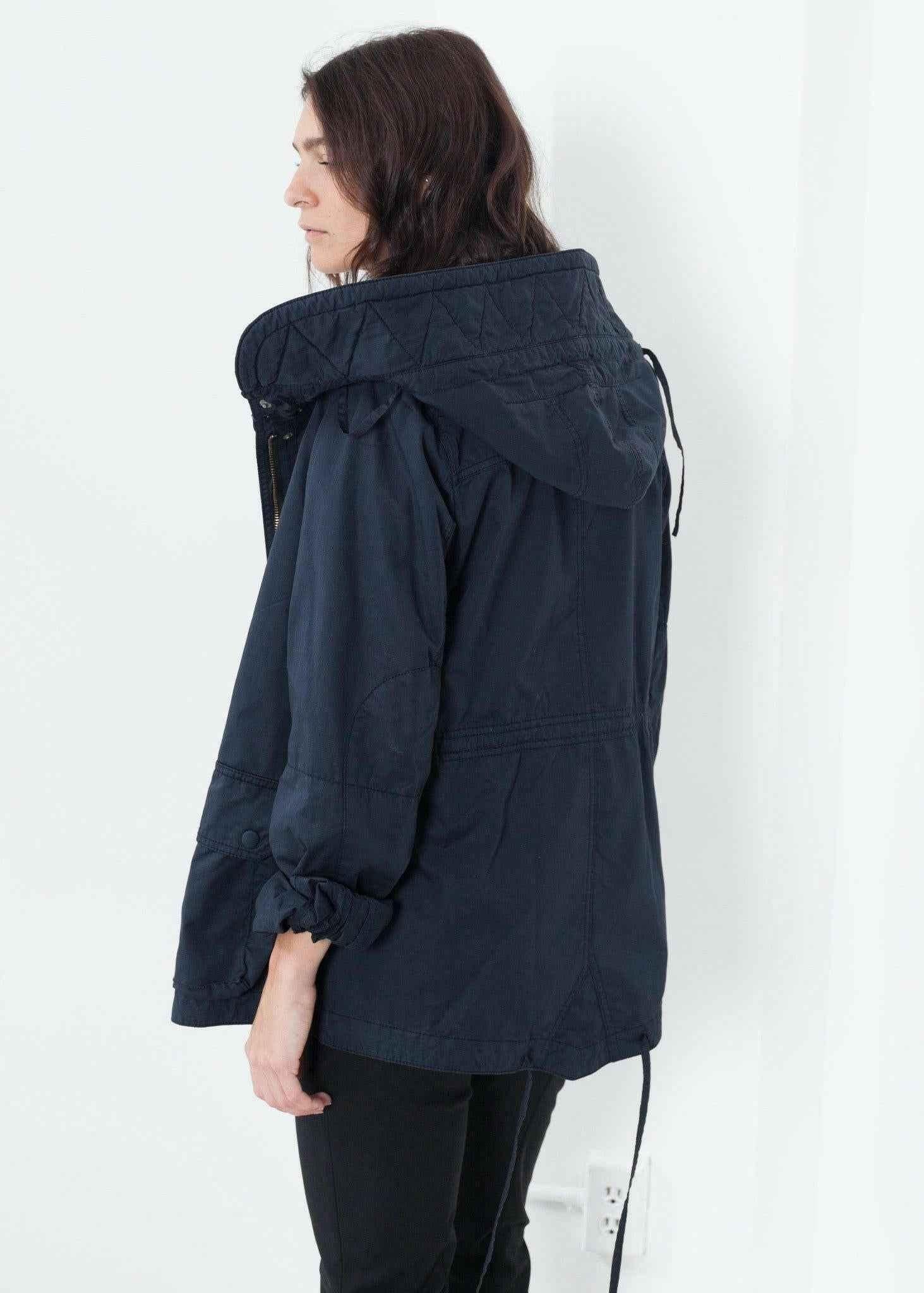 Marquee Coat in Steel.
