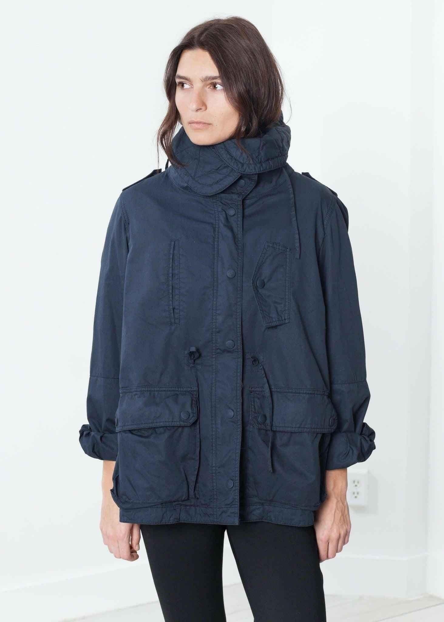 Marquee Coat in Steel.