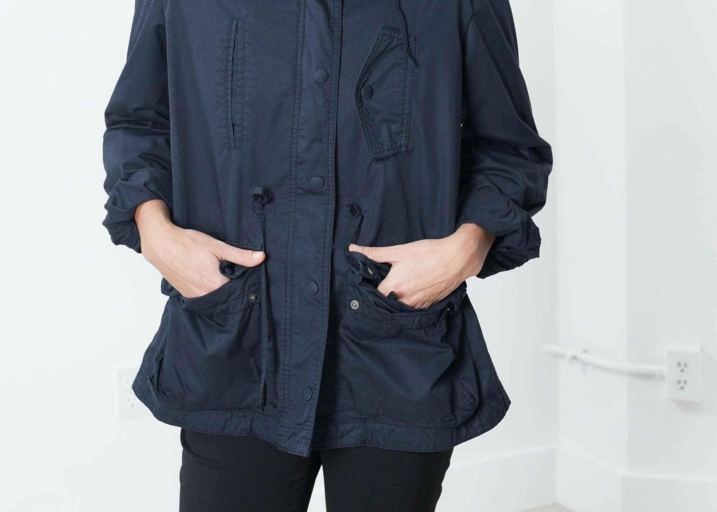 Marquee Coat in Steel.