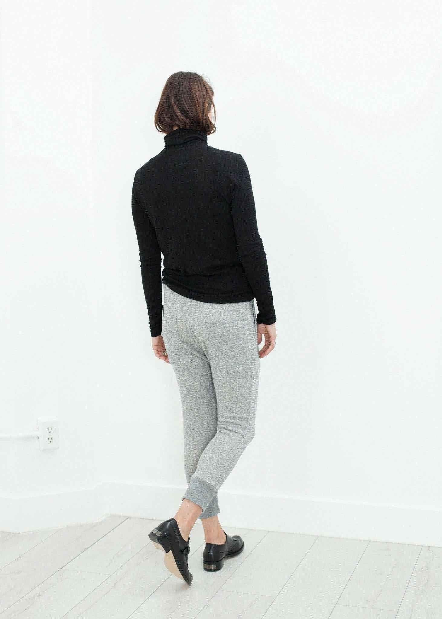 Highsoft Cropped Sweat in Heather Grey.