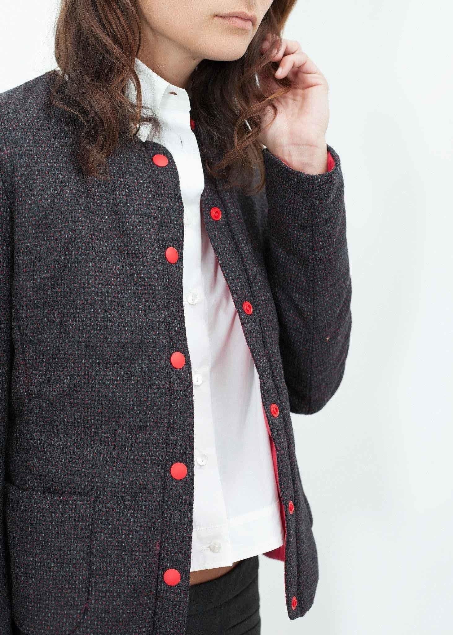 Camelia Reversible Jacket in Black/Red.